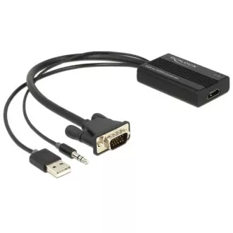 Delock VGA to HDMI adaptér s audio