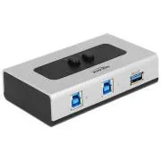 Delock prepínač USB 3.0 2 port ručný obojsmerný