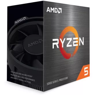 AMD cpu Ryzen 5 5600X AM4 Box (6core, 12x vlákno, 3.7GHz / 4.6GHz, 32MB cache, 65W), s chladičom Wraith Stealth