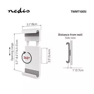 Nedis TWMT100SI - Držiak tabletu | 7 – 12" | Pevný Nedis TWMT100SI - Držiak tabletu | 7 – 12" | Pevný