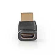 Nedis CVGB34902BK - HDMI™ Adaptér Uhlový 270 ° | HDMI Konektor - HDMI Zásuvka | Čierna farba