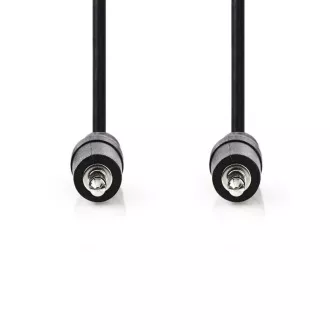 Nedis CAGB22000BK10 - Stereofónny Audio Kábel | 3,5mm Zástrčka - 3,5mm Zástrčka | 1 m | Čierna farba