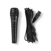 Nedis MPWD15BK - Káblový Mikrofón | Citlivosť: -72 dB +/- 3 dB | 80 Hz – 12 kHz | 5 m