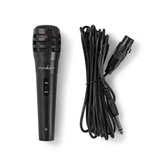 Nedis MPWD15BK - Káblový Mikrofón | Citlivosť: -72 dB +/- 3 dB | 80 Hz – 12 kHz | 5 m Nedis MPWD15BK - Káblový Mikrofón | Citlivosť: -72 dB +/- 3 dB | 80 Hz – 12 kHz | 5 m