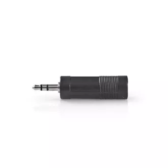 Nedis CAGB22935BK - Stereofónny audioadaptér | 3,5mm Zástrčka - 6,35mm Zásuvka | Čierna farba Nedis CAGB22935BK - Stereofónny audioadaptér | 3,5mm Zástrčka - 6,35mm Zásuvka | Čierna farba