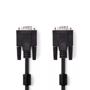 Nedis CCGB59000BK20 - Kábel VGA | VGA Zástrčka - VGA Zástrčka | 2 m | Čierna farba
