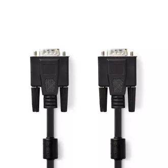 Nedis CCGB59000BK20 - Kábel VGA | VGA Zástrčka - VGA Zástrčka | 2 m | Čierna farba