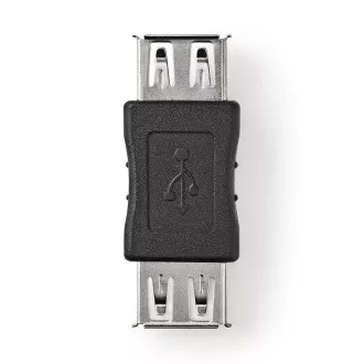 Nedis CCGB60900BK - USB 2.0 Adaptér | A Zásuvka - A Zásuvka | Čierna farba