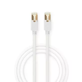 Nedis CCGB85221WT10 - CAT6 S/FTP Sieťový Kábel | RJ45 (8P8C) Zástrčka – RJ45 (8P8C) Zástrčka | 1 m | Biela farba
