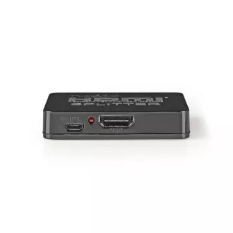 Nedis VSPL34002BK- HDMI Rozbočovač | 2 Porty port(s) | Vstup HDMI ™ | 2x výstup HDMI ™ | 4K@30Hz | 2.25 Gbps | Čierna