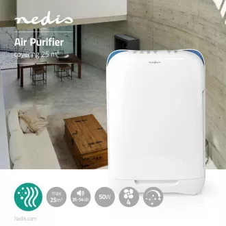 Nedis AIPU200CWT - Čistič Vzduchu | 25 m2 | 35 – 54 dB | Indikátor Kvality Vzduchu Nedis AIPU200CWT - Čistič Vzduchu | 25 m2 | 35 – 54 dB | Indikátor Kvality Vzduchu