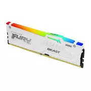 Kingston 16GB 6000MT/s DDR5 CL36 DIMM FURY Beast White RGB EXPO