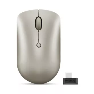 Lenovo myš CONS 540 Bezdrôtová kompaktná USB-C (béžová)