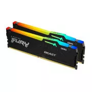 KINGSTON 32GB 6000MHz DDR5 CL40 DIMM (Kit of 2) FURY Beast RGB