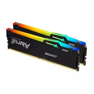 KINGSTON 64GB 5600MHz DDR5 CL40 DIMM (Kit of 2) FURY Beast RGB