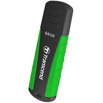 Transcend 64GB JetFlash 810, USB 3.1 (Gen 1) flash disk, čierno/zelený, odolá nárazu, tlaku, prachu aj vode