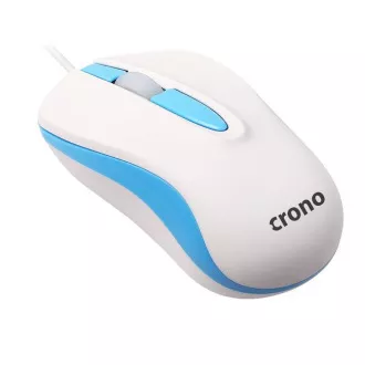 Crono CM642 - optická myš, USB, modrá + biela