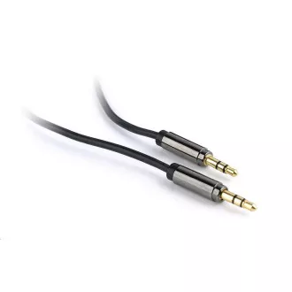 GEMBIRD CABLEXPERT Kábel prípojný jack 3,5 mm M/M, PREMIUM QUALITY, pozlátený, 1,8 m
