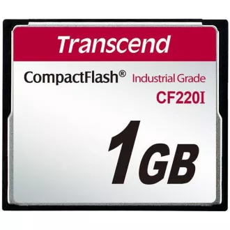 Transcend 1GB INDUSTRIAL TEMP CF220 CF CF (SLC) Fixed disk and UDMA5