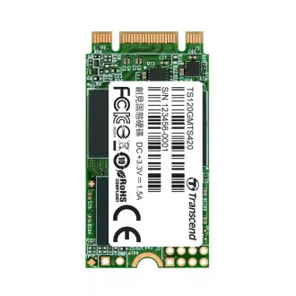 TRANSCEND MTS420S 120 GB SSD disk M.2 2242, SATA III (3D TLC), 500 MB/s R, 350 MB/s W TRANSCEND MTS420S 120 GB SSD disk M.2 2242, SATA III (3D TLC), 500 MB/s R, 350 MB/s W