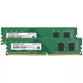 Transcend pamäť 16GB DDR4 2666 U-DIMM (JetRam) KIT (2x8GB) 1Rx16 CL19