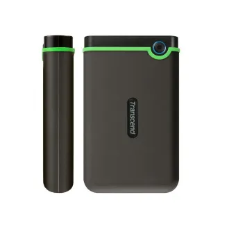 TRANSCEND 4TB StoreJet 25M3S SLIM, 2.5”, USB 3.0 (3.1 Gen 1) Externý Anti-Shock disk, tenký profil, šedo/zelený