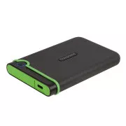 TRANSCEND 4TB StoreJet 25M3C SLIM, 2.5”, USB-C (3.1 Gen 1) Externý Anti-Shock disk, tenký profil, šedo/zelený