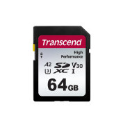 Transcend 64GB SDXC 330S UHS-I U3 V30 A2 pamäťová karta, 100 MB/s R, 60 MB/s W