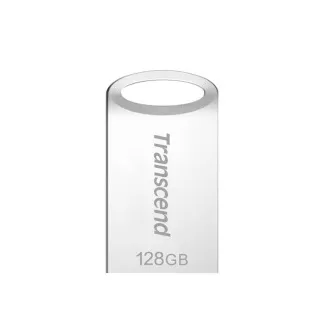 Transcend 128GB JetFlash 710S, USB 3.1 Gen 1 flash disk, malé rozmery, strieborný kov