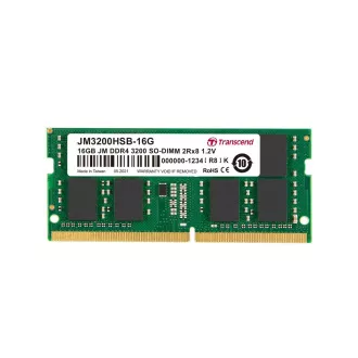 Transcend pamäť 16GB (JetRam) SODIMM DDR4 3200 2Rx8 CL22