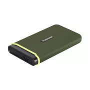 Transcend ESD380C 2TB USB 3.2 Gen 2x2 (USB-C) Externý Anti-Shock SSD disk (3D TLC), 2000MB/R, 2000MB/W, armádna zelená
