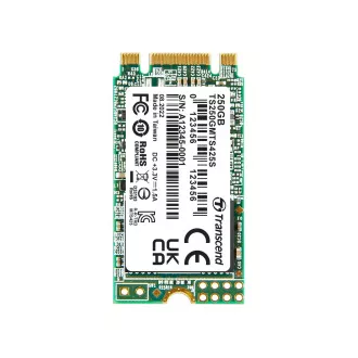 TRANSCEND MTS425S 250 GB SSD disk M.2 2242, SATA III 6 Gb/s (3D TLC), 500 MB/s R, 330 MB/s W TRANSCEND MTS425S 250 GB SSD disk M.2 2242, SATA III 6 Gb/s (3D TLC), 500 MB/s R, 330 MB/s W
