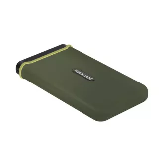 Transcend ESD380C 500GB USB 3.2 Gen 2x2 (USB-C) Externý Anti-Shock SSD disk (3D TLC), 2000MB/R, 2000MB/W, armádna zelená