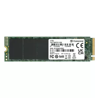 TRANSCEND TS1TMTE115S 1TB, M.2 2280, PCIe Gen3x4, NVMe, TLC, DRAM-less TRANSCEND TS1TMTE115S 1TB, M.2 2280, PCIe Gen3x4, NVMe, TLC, DRAM-less