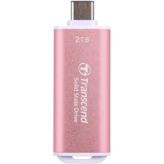 Transcend ESD300P 2TB, External SSD, USB 10Gbps, Type C, 1050MB/R, 950MB/W, ružový