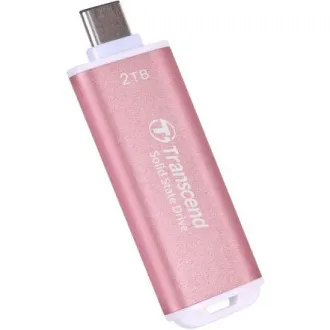 Transcend ESD300P 2TB, External SSD, USB 10Gbps, Type C, 1050MB/R, 950MB/W, ružový