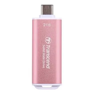 Transcend ESD300P 2TB, External SSD, USB 10Gbps, Type C, 1050MB/R, 950MB/W, ružový