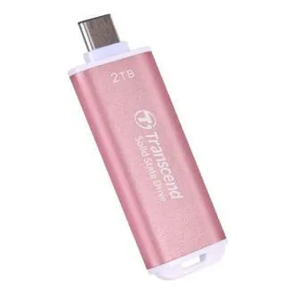 Transcend ESD300P 2TB, External SSD, USB 10Gbps, Type C, 1050MB/R, 950MB/W, ružový