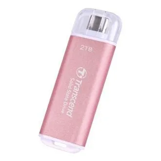 Transcend ESD300P 2TB, External SSD, USB 10Gbps, Type C, 1050MB/R, 950MB/W, ružový