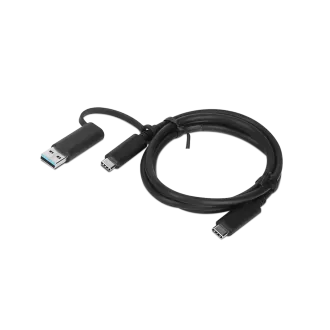 Lenovo kábel USB-C/USB-A+USB-C Hybrid 1m
