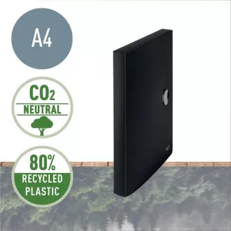 LEITZ Ekologický box na dokumenty RECYCLE, PP, čierna