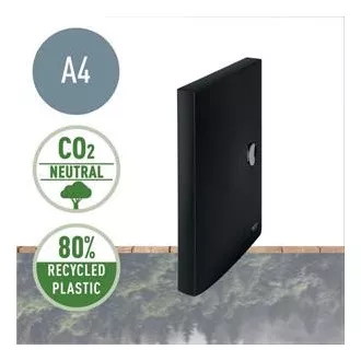 LEITZ Ekologický box na dokumenty RECYCLE, PP, čierna