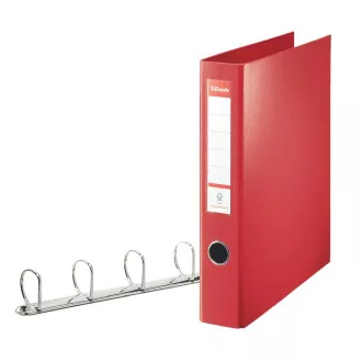 Esselte plast. krúžk. šanón VIVIDA, 4DR/40mm, chrbát 60 mm, červená