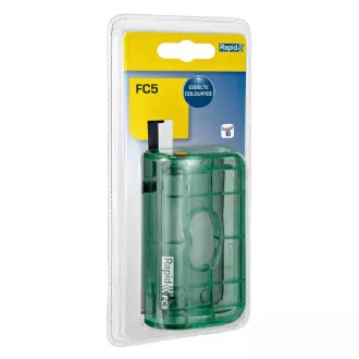 Rapid mini dierovač Colour´Ice FC5, 10 listov, blister, ľadovo zelená Rapid mini dierovač Colour´Ice FC5, 10 listov, blister, ľadovo zelená