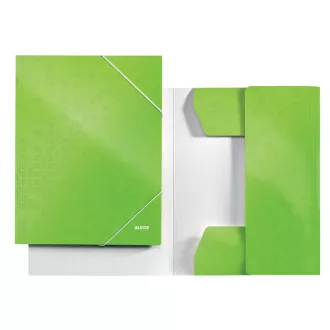 LEITZ Trojlopňové dosky WOW, A4, zelená