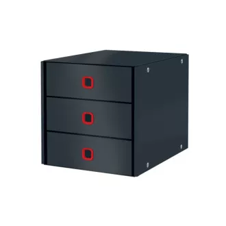 LEITZ Zásuvkový box Click&Store COSY, 3 zásuvky, zamatovo šedá