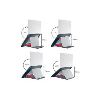LEITZ Nastaviteľný stojan pod notebook ERGO Cosy, zamatovo šedá