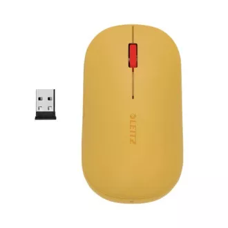 LEITZ Bezdrôtová počítačová myš COSY, teplá žltá