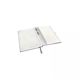 LEITZ Zápisník STYLE A4, tvrdé dosky, linajkový, titánovo modrá