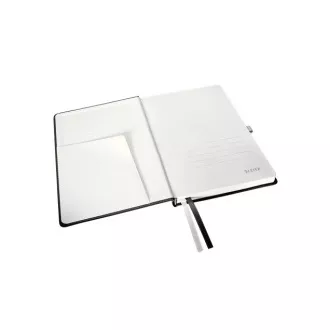 LEITZ Zápisník STYLE A5, tvrdé dosky, linajkový, saténovo čierna
